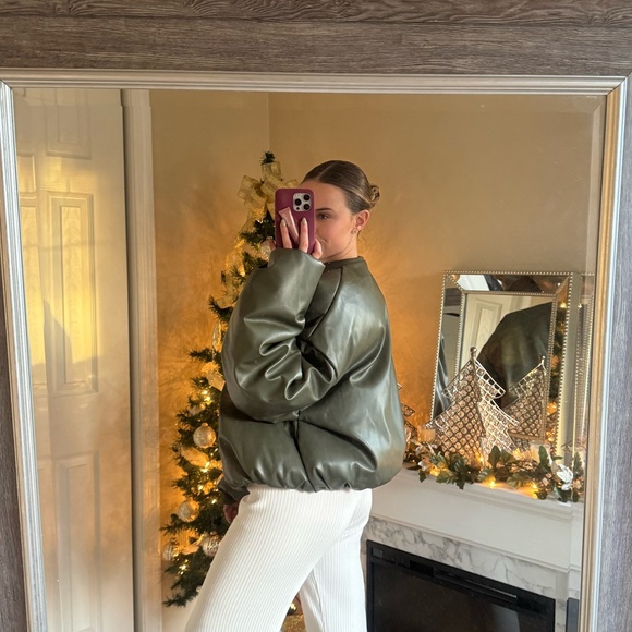 PLT Plus Green Bomber Jacket - Picture 3 of 3